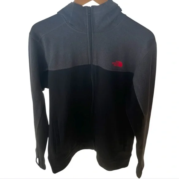 The North Face Black & Grey Zip Up Hoodie - Picture 1 of 6